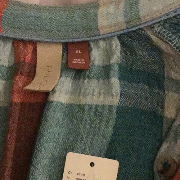 Anthropologie Pilcro Button Down Shirt sz Large - Picture 6 of 8